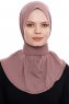 Narin - Hijab Crepe Pratique One-Piece Rose Pink