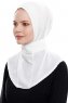 Narin - Hijab Crepe Pratique One-Piece Blanc