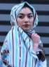 Niusha - Hijab A Motifs Voile Taupe