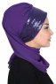 Olga - Hijab Pratique Violet & Violet