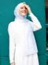 Pariza - Hijab à Motifs Bleu Clair