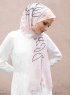 Pariza - Hijab à Motifs Vieux Rose
