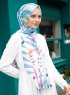 Pariza - Hijab à Motifs Turquoise