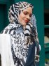 Pariza - Hijab à Motifs Bleu Marin