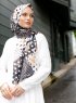 Pariza - Hijab à Motifs Noir