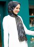 Pariza - Hijab à Motifs Cercle Noir
