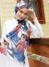 Pariza - Hijab à Motifs Blanc