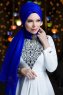 Queen Blå Hijab Sjal Muslima Wear 310118c