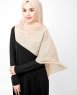 Ravens Beige Bomull Voile Hijab 5TA21a