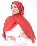 Red Risk Hallonröd Bomull Voile Hijab InEssence 5TA71b