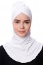 Safiye - Bonnet Ninja Blanc - Ecardin