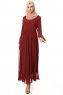 Samiya - Robe Chiffon Bordeaux - Burun