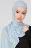 Seda Ljusblå Jersey Hijab Sjal Ecardin 200230a