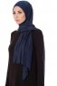 Seda - Hijab Jersey Bleu Marin - Ecardin