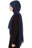 Seda - Hijab Jersey Bleu Marin - Ecardin
