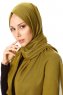 Selin - Hijab Pashmina Olive Verte - Özsoy