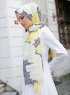 Yumna - Hijab à Motifs Jaune