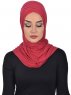 Sofia - Hijab Coton Pratique Bordeaux