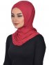 Sofia - Hijab Coton Pratique Bordeaux