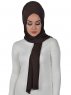 Sofia - Hijab Coton Pratique Marron