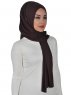 Sofia - Hijab Coton Pratique Marron