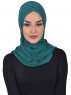 Sofia - Hijab Coton Pratique Vert Foncé