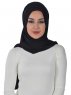 Sofia - Hijab Coton Pratique Noir