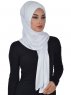 Sofia - Hijab Coton Pratique Blanc