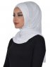 Sofia - Hijab Coton Pratique Blanc
