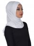 Sofia - Hijab Coton Pratique Blanc