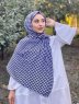 Soheila - Hijab En Coton à Motif Noir & Blanc