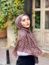 Suha - Hijab En Coton à Motif Léopard Marron