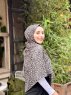 Suha - Hijab En Coton à Motif Léopard Kaki