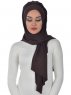 Tamara - Hijab Coton Pratique Marron
