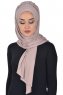 Tamara - Hijab Coton Pratique Taupe