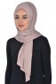 Tamara - Hijab Coton Pratique Taupe