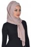 Tamara - Hijab Coton Pratique Taupe