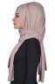Tamara - Hijab Coton Pratique Taupe
