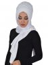 Tamara - Hijab Coton Pratique Blanc