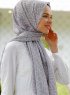 Tharaa - Hijab à Motifs Argent - Sal Evi