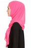 Vahide Fuchsia Crepe Chiffon Hijab 4A1840c