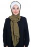 Vera - Hijab Pratique Crème & Kaki