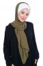 Vera - Hijab Pratique Crème & Kaki