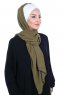 Vera - Hijab Pratique Crème & Kaki