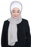 Vera - Hijab Chiffon Pratique Crème & Taupe