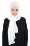 Vera - Hijab Chiffon Pratique Vieux Rose & Creme