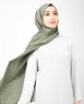 Vetiver - Khaki Bomull Voile Hijab Sjal InEssence Ayisah 5TA46c
