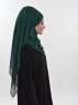 Viola Mörkgrön Chiffon Hijab Ayse Turban 325513c