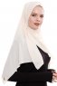 Yara - Hijab Crepe Pratique One-Piece Beige Clair