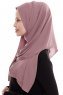 Yara - Hijab Crepe Pratique One-Piece Rose Pink